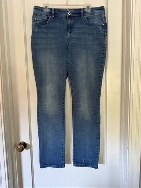 INC International Concepts Women's Slim Skinny Jeans - Medium Blue Wash
